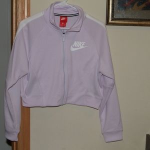 Violet / Purple Nike Crop Zip NWT Size S